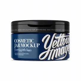 Glossy Cosmetic Jar With FlipCap